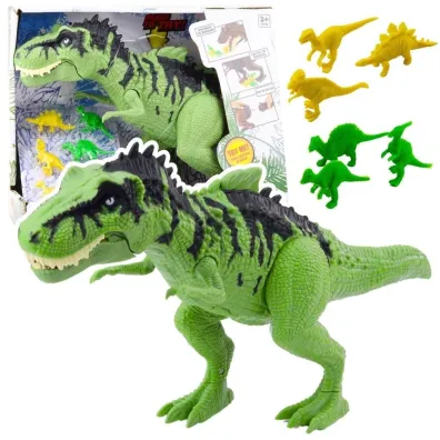 Dinozaur z ma�ymi figurkami ruchomy i z d�wi�kiem