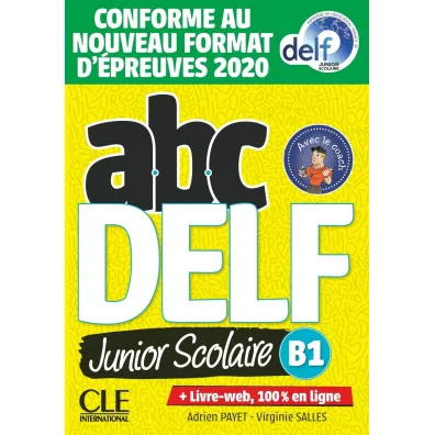 ABC DELF B1 junior scolaire ksi��ka + DVD + zawarto�� online Nowa formu�a 2021 - Adrien Payet, Virginie Salles