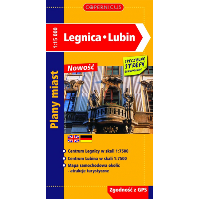 Legnica. Plan miasta w skali 1:15 000