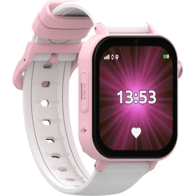 Smartwatch dla dziecka z funkcj� lokalizacji GPS i trzema paskami KiDiZ Plus r�owy