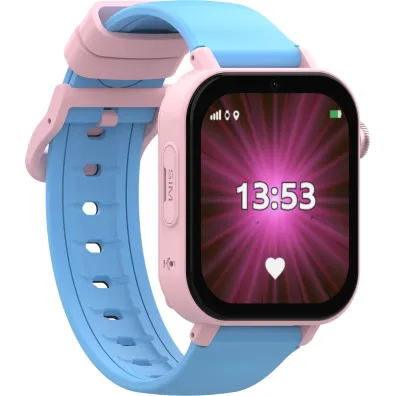 Smartwatch dla dziecka z funkcj� lokalizacji GPS i trzema paskami KiDiZ Plus r�owy