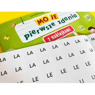 Moje pierwsze zdania z naklejkami wielokrotnego u�ytku zeszyt 1