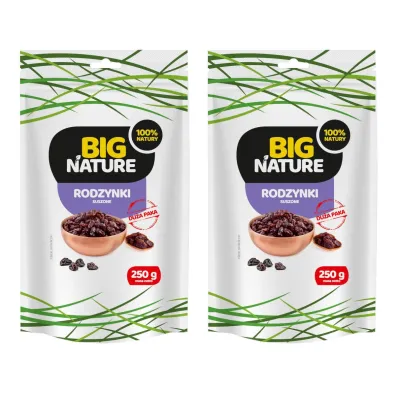 Big Nature Rodzynki Zestaw 2 x 250 g