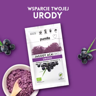 Purella Jagody Acai w proszku 21 g Bio