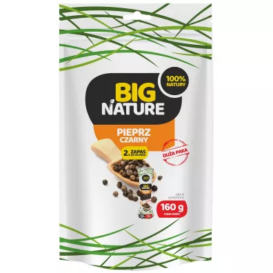 Big Nature Pieprz czarny ziarnisty 160 g