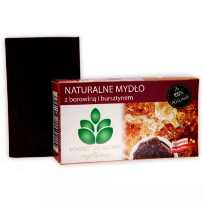 Mydlarnia Powr�t do Natury Ro�linne myd�o z borowin� i bursztynem (100% naturalne) 100 g