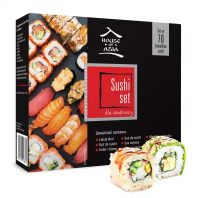 House of Asia Zestaw do sushi Premium dla 4-6 osb 1.1 kg