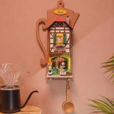 Sk�adany Drewniany Model Puzzle 3D - Leniwa Kawiarnia Robotime