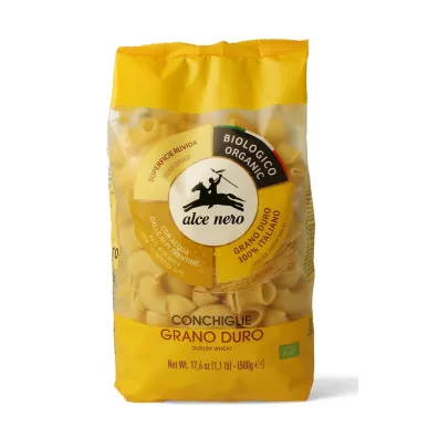 Alce Nero Makaron (semolinowy) conchiglie 500 g Bio