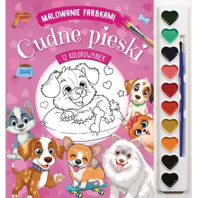 Malowanie farbkami. Cudne pieski - Izabella Sie�ko-Holewa