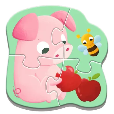 Puzzle Baby Classic - Bobaskowe zwierz�tka Trefl
