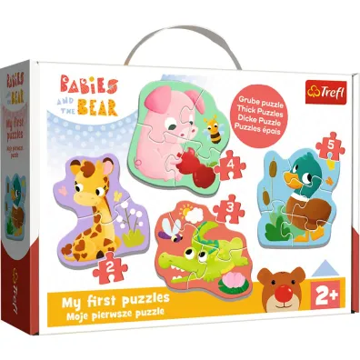 Puzzle Baby Classic - Bobaskowe zwierz�tka Trefl