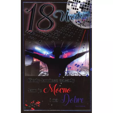 AbCard Kartka okoliczno�ciowa Urodziny 18 U66