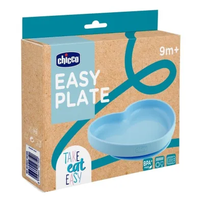 Chicco Talerz silikonowy serce 9m+