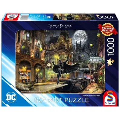 Puzzle 1000 el. PQ T.Kinkade Batman Gotham City Schmidt Spiele-Puzzle