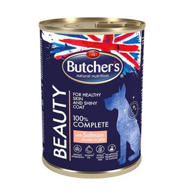 Butchers Functional Beauty Kawałki w galarecie z łososiem dla psów 400 g