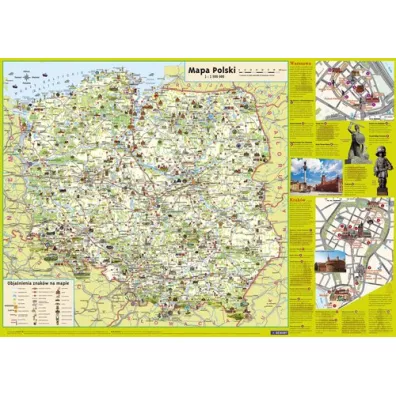 Plansza edukacyjna - Mapa Polski Junior