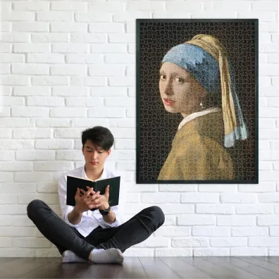 Puzzle 1000 el. Museum. Dziewczyna z per��, Jan Vermeer Clementoni