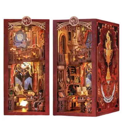 Puzzle Miniaturowy domek Book Nook Pok�j Wsp�lny Szko�y Magii Habarri