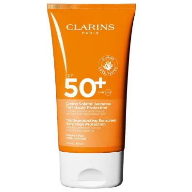Clarins Youth Protecting Sunscreen SPF50+ mleczko do cia�a z filtrem 150 ml