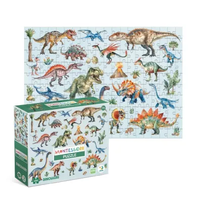 Puzzle 200 el. Montessori Dinozaury Dodo