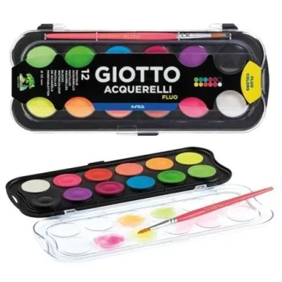 Giotto Farby Acquerelli Fluo 12 szt.