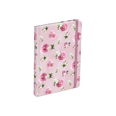 MFP Brulion z gumk� Kwiaty 13x18cm 120 kartek linia