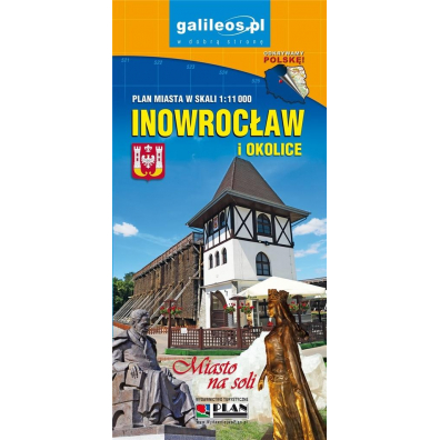 Plan miasta - Inowrocław i okolice lam. 1:11 000