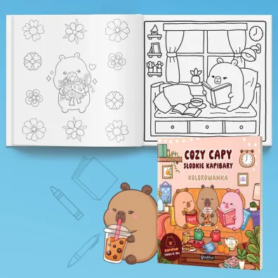 Cozy Capy. S�odkie kapibary. Kolorowanka
