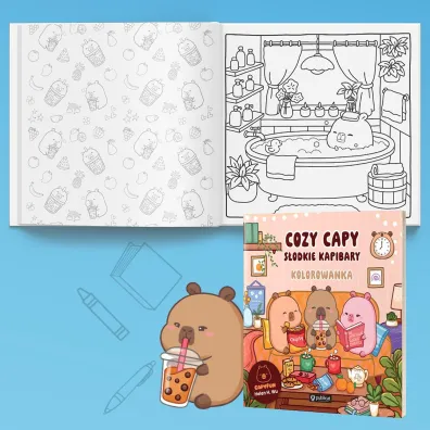 Cozy Capy. S�odkie kapibary. Kolorowanka