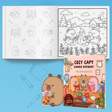 Cozy Capy. S�odkie kapibary. Kolorowanka