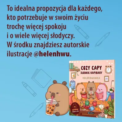 Cozy Capy. S�odkie kapibary. Kolorowanka