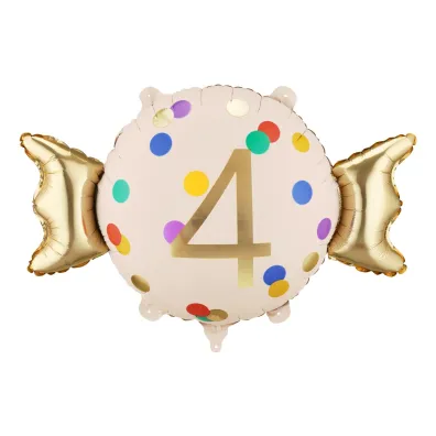PartyDeco Balon foliowy Cukierek   4  , 61x37 cm, mix  1 op. / 1 szt.
