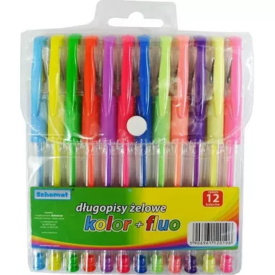 Schemat D�ugopisy �elowe + fluorescencyjne 12 kolor�w