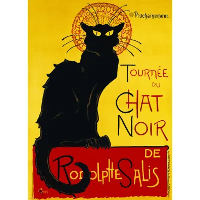 Puzzle 1000 el. Czarny kot, T. A. Steinlen Eurographics