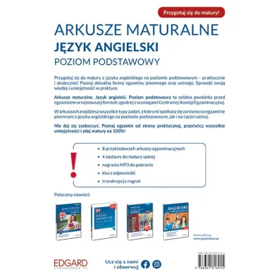 Arkusze maturalne. J�zyk angielski. Poziom podstawowy