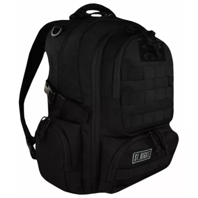 St. Majewski Plecak 4-komorowy Military Black