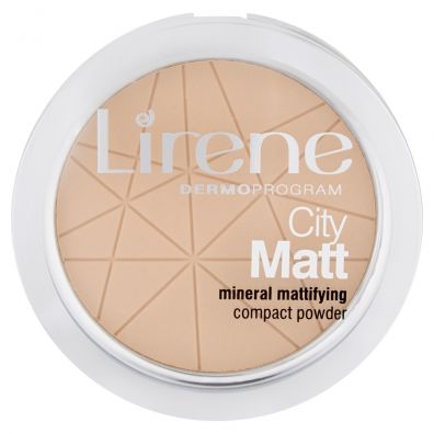 Lirene City Matt Mineral Mattifying Compact Powder mineralny puder matujcy 01 Transparentny 9 g