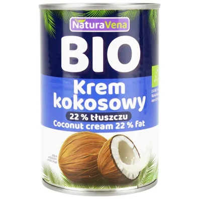 NaturaVena Coconut milk - nap�j kokosowy 22 % t�uszczu 400 ml Bio
