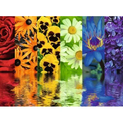 Puzzle 500 el. 2D Kwiaty Ravensburger