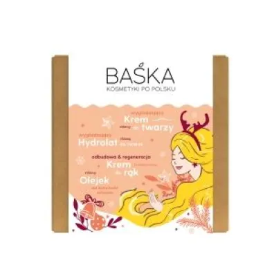 Ba�ka Kosmetyki Po Polsku Zestaw prezentowy do twarzy krem + hydrolat + olejek + krem do r�k 50 ml + 100 ml + 2 x 50 ml