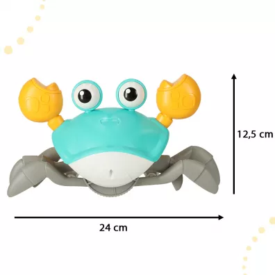 Krab pezajcy interaktywny z dwikiem zielony