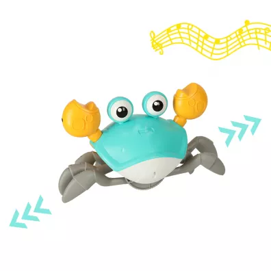Krab pezajcy interaktywny z dwikiem zielony