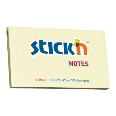 Stickn Notes samoprzylepny ��ty pastel 127x76mm 100 kartek