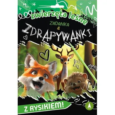 Wydrapywanka 180X260 Zwierz�ta le�ne. Zadanka & zdrapywanki SKRZAT 079722 - Monika  �lizowska