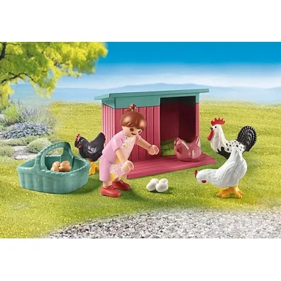 Playmobil My Life Ma�a kurza ferma w ogr�dku Tiny House 71510