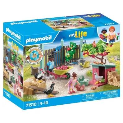 Playmobil My Life Ma�a kurza ferma w ogr�dku Tiny House 71510