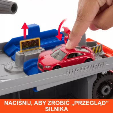 Matchbox Prawdziwe Przygody. Laweta Pomoc drogowa Mattel