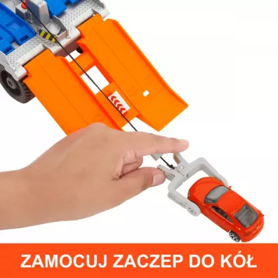 Matchbox Prawdziwe Przygody. Laweta Pomoc drogowa Mattel