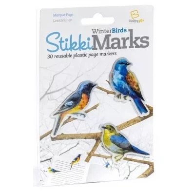 Thinking Gifts StikkiMarks Winter Birds Zakadki Ptaszki 30 szt.
